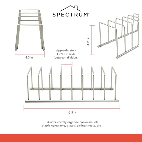 Spectrum Euro Cutting Board Holder Stand for Countertop or Inside Kitchen Cab...