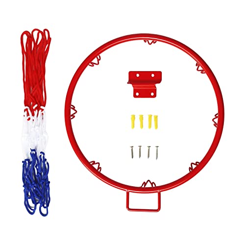 Basketball Net for Indoor and Outdoor Use, 12.59in Red