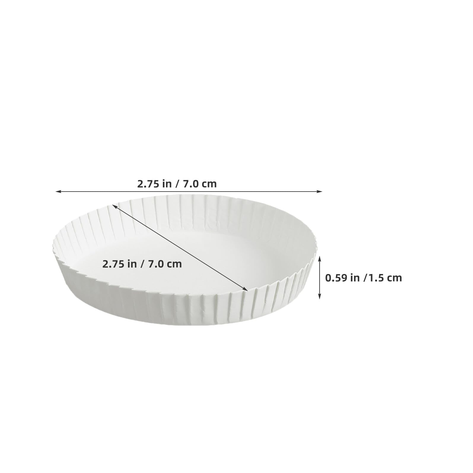 GARVALON 200 Stück Einweg Papierbecherdeckel 7cm Rund Biologisch Abbaubar Hygienischer Kaffeebecher Deckel für Hotels Ktv Cafés Partys und Hochzeiten