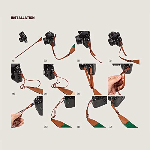 Multifunktionaler Einsatz Handgemachter Leder-Handmade-Cowhid-Kamera-Gurt-SLR-Kamera-Riemen mit Kunststoff… – Bild 4