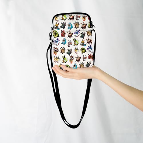 JXGZSO Funny Anime Gaming Crossbody Bag Anime Lover Gift Anime Themed Shoulder Bag Gaming Art Bag3