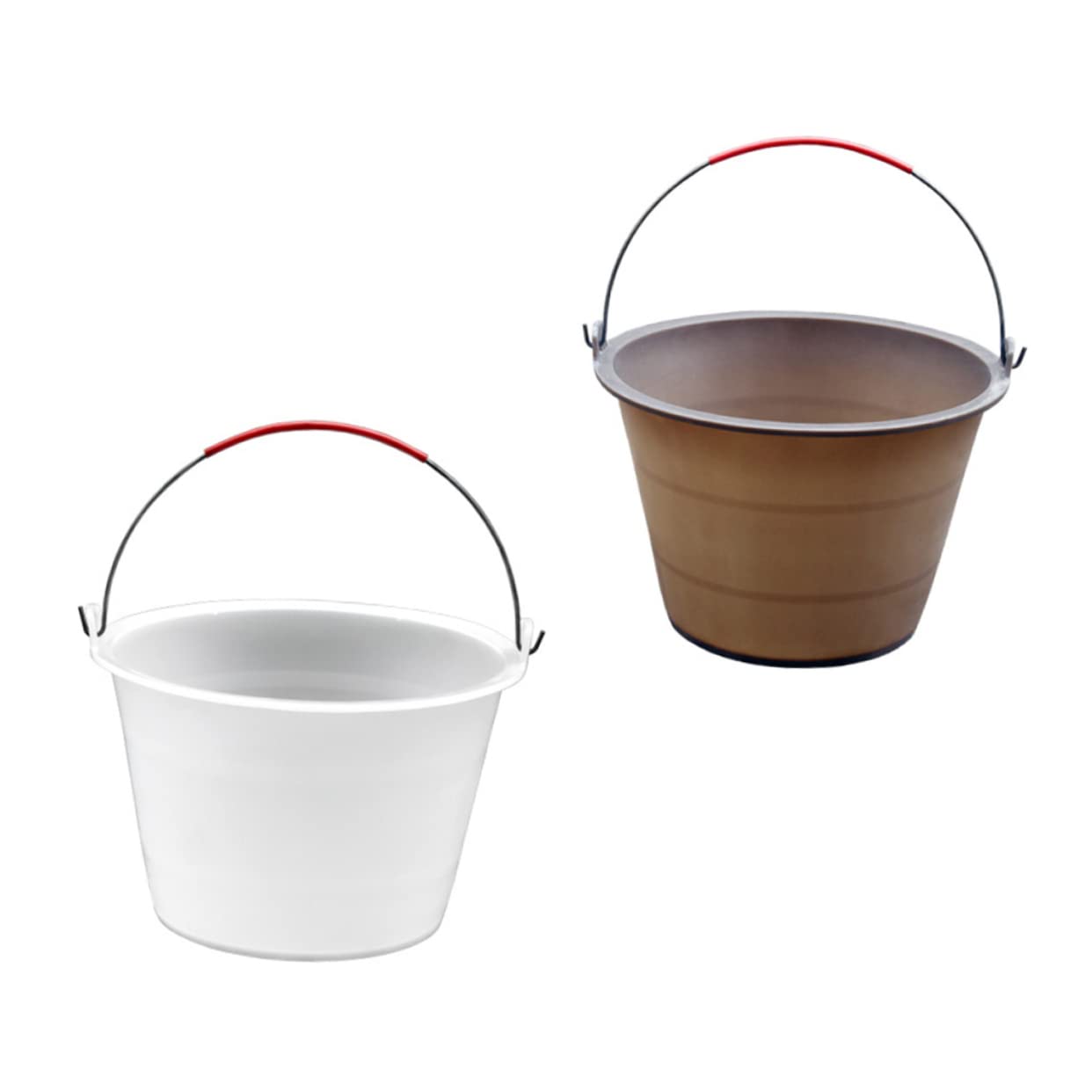 Uonlytech 2pezzi Secchi Plastica Anti-fallimento Per Cemento Barile Resistente e Spesso Per Cantieri Per Stoccaggio e Trasporto Materiali Edili