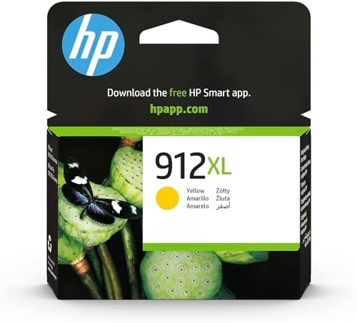 HP 912XL Cartouche d'Encre Jaune grande capacité Authentique (3YL83AE) pour HP OfficeJet Pro 8010 series / 8020 series