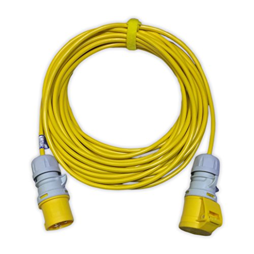 Marten 110v 16a Extension Lead 1.5mm Arctic Yellow (3m)