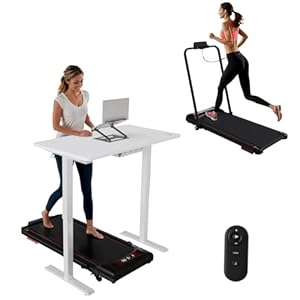 Laufband für Zuhause, Klappbar mit verstellbaren Armlehnen, 3-in-1 Walking Pad,Walking Pad mit 5% Steigung, Fernbedienung, LED-Display, Gehen, Joggen, Laufen fürs Homeoffice