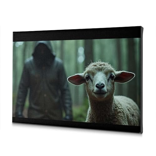 Cadre de Pâques mouton forêt pour créer un nid douillet