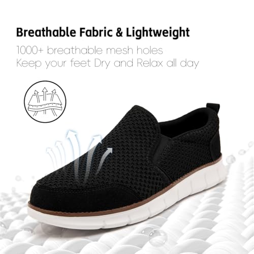 Mens Shoes Slip On Loafers Boat Walking Casual Shoes Non-Slip Lightweight Breathable Fashion Driving Gym Office Work Sneakers2