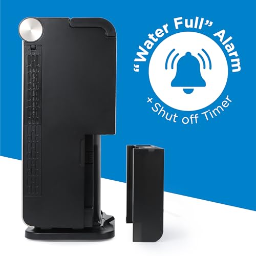 BLACK+DECKER 3-in-1 Personal Portable Air Conditioner, 1000 BTU (ASHRAE 128) Portable Fan & Dehumidifier, Windowless Air Cooler with Electronic Control Panel, LED Display, Timer & Dual Exhaust Hose