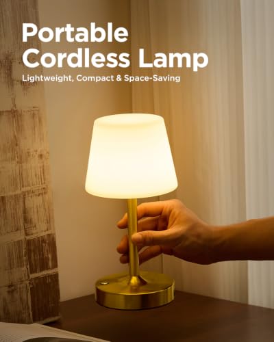Image of IP65 Waterproof Rechargeable Shower Lamp, Cordless Bathroom Touch Lamps