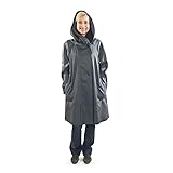Mycra Pac Short Womens Fashion Lightweight Waterproof Travel Raincoat Jacket, Nickel - Petite