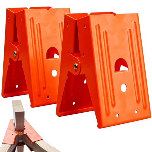 Soportes para Caballete | 2 Piezas Herraje Fijación Abrazadera | Soportes para Caballete de Carpintería | Carpintería, Construcción, Bricolaje en Madera, Taller, Banco de Trabajo, Hobby, Mesa, Garaje
