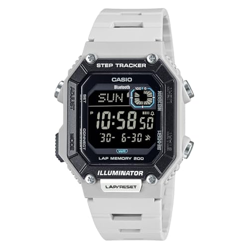 Image of WS-B1000 Series | Men's Digital Watch | (Black) | 100M WR | Step Tracker | LED Illuminator | 100 SEC Chronograph | Daily Alarm | 2-Year Battery
