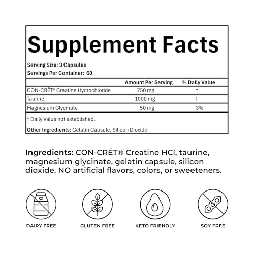 Reignite Wellness by JJ Virgin | SHEatine | Creatine HCL, Taurine & Magnesium Glycinate | 180 Capsules