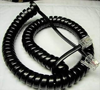 DIY-BizPhones 5-Pack Black Glossy 9' Ft Handset Cords Compatible with Xblue IP Phone XB-1670 X16DTE X 2020 3030 4040 Series Curly Coil Vivid Blue Titanium Metallic Charcoal Silver 00 86 92 Lot