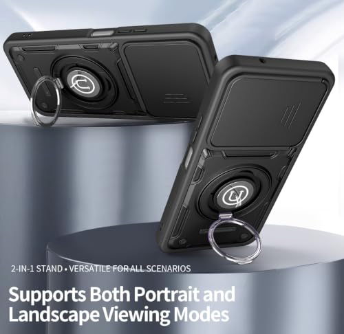 Coque antichoc Xiaomi Poco M7 Plus avec support vidéo et protège objectif