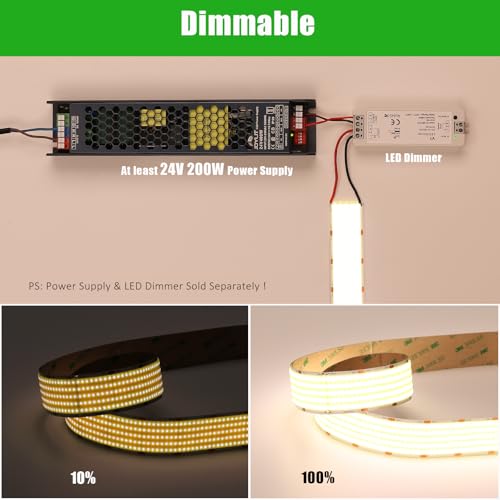 JOYLIT cinta LED COB 30mm 5m 4000K 22000LM dimmable miniatura 6