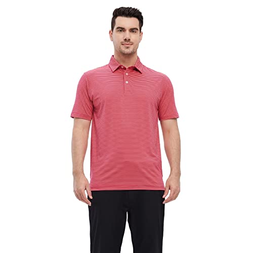 Golf Shirts For Men Dry Fit Moisture Wicking Casual Sport Short Sleeve Mens Golf Polo Shirts #TOP1