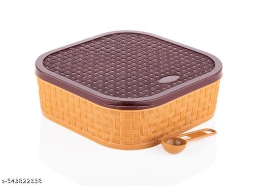 Image of Madhav Spice Box, Plastic Square 7 Sections Multipurpose Masala Rangoli Dabba Box Set (Brown) 1 Piece Spice Set (Plastic)(1PIS + MASLA Box) /106 KP2382