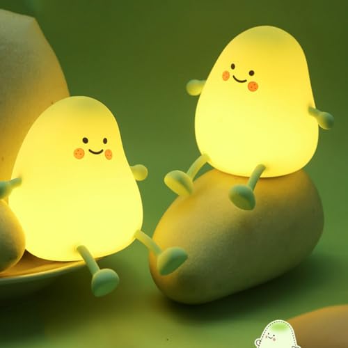 Lámpara de noche infantil con forma de mango, recargable miniatura 3