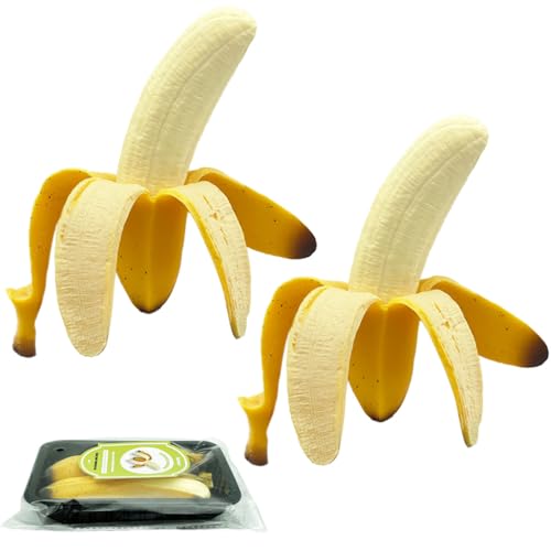 Pack of 2 Squishy Banana Toys Simulation Banana Squishy...