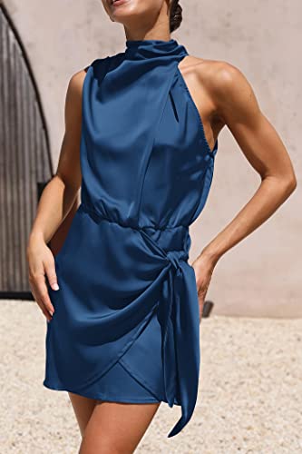 Image of PRETTYGARDEN Women's Formal Short Satin Cocktail Dress