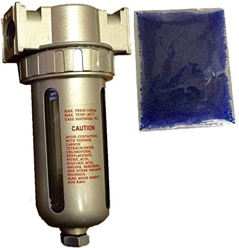 1/2" Compressed Air In Line Filter Desiccant Dryer Moisture Water Separator New