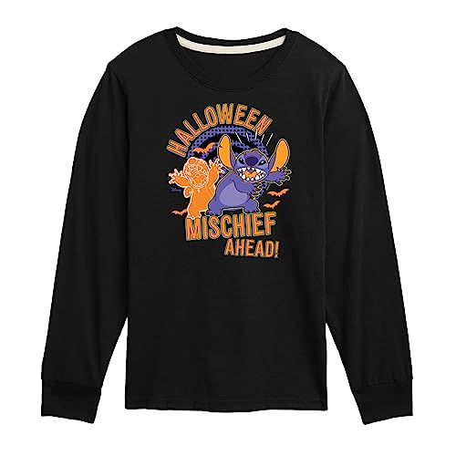 Disney Lilo & Stitch - Halloween Mischief Ahead - Toddler & Youth Long Sleeve Graphic T-Shirt