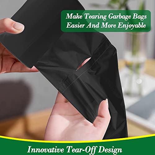 Image of 2 Gallon 120pcs Small black Trash Bags(Fit 1.8-2 Gal) Plastic black Garbage Bags,Bathroom Trash Can Bin Liners,Waste Basket Liner,Fit 6-8 Liter, 1.8 Gallon,2 Gallon (2-Black120)