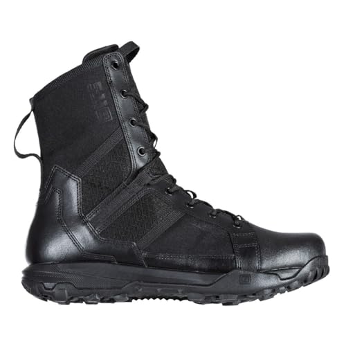 5.11 Tactical Men’s A/T All-Terrain 8-Inch Side Zip Boots, Full-Length Side Zipper, Slip Resistant, Style 12431