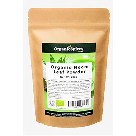 Organic Neem Leaf Powder | Soil Association Certified (200g) Cover