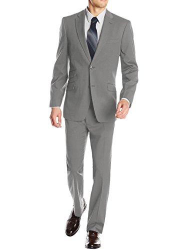 DTI GV Executive Italian Men's Two Button Wool Suit Ticket Pocket Jacket 2 Piece