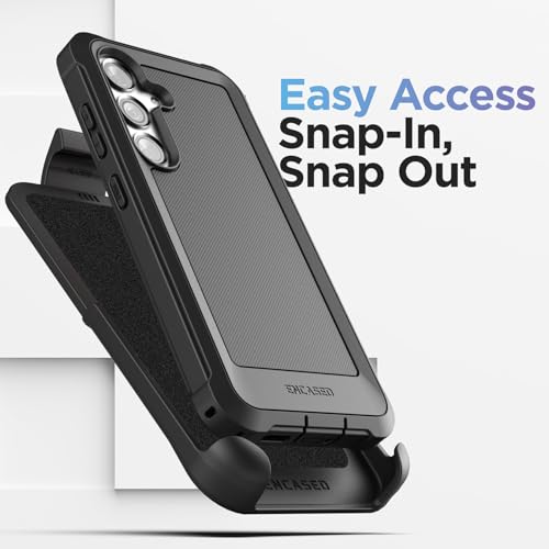 Encased FP398HL Belt Case Designed For Samsung Galaxy S24 Case With Holster Clip - Protective Case With Tempered Glass Screen Protector thumb #5