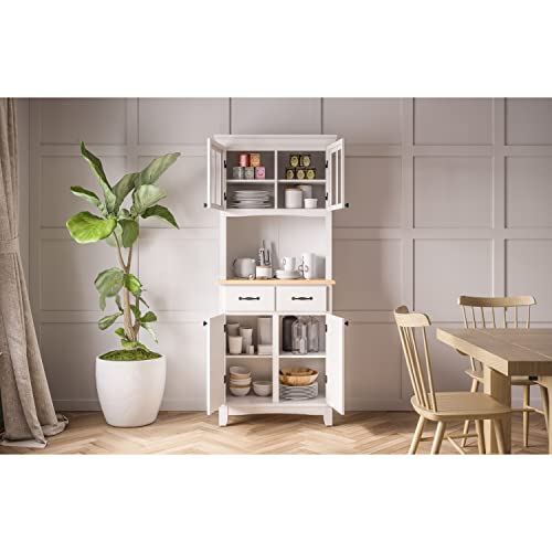 Buffet Of Buffet White With Wood Top With Buffet By Home Styles #TOP5