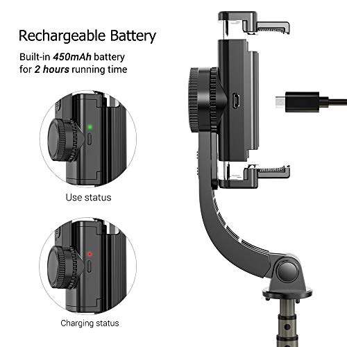 KKmoon Estabilizador 3 em 1 Gimbal, 5 seções com obturador remoto