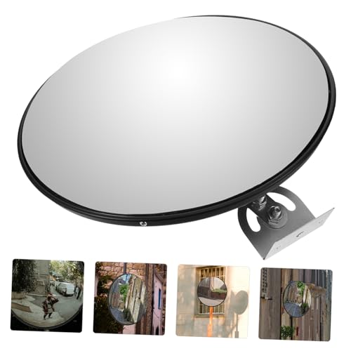 Miroir convexe de sécurité avec support robuste pour une vision grand angle