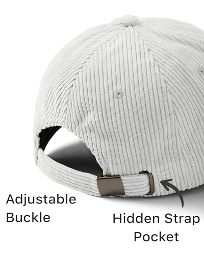 Image of WESTEND Corduroy Baseball Cap for Men and Women - Cool Weather Hats