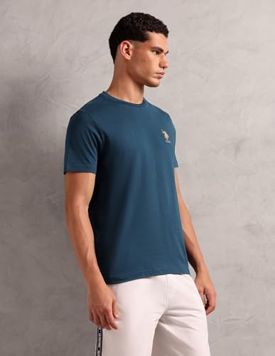 Image of U.S. Polo ASSN. Mens Crew Neck Embroidered Logo I633 Lounge T-Shirt - Pack of 1