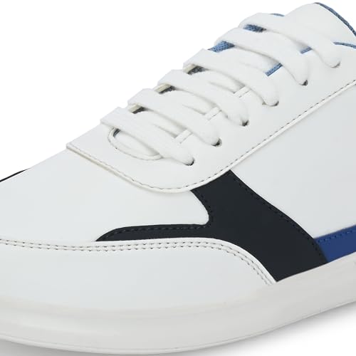 Image of Centrino Retro Sneakers for Men | Shoes for Man Stylish | Color Block Lace-Up Casual Canvas Walking Shoes | Cushioned Insole | Lightweight Comfortable Breathable | Anti-Skid | Trendy Mens Sneakers (6580)