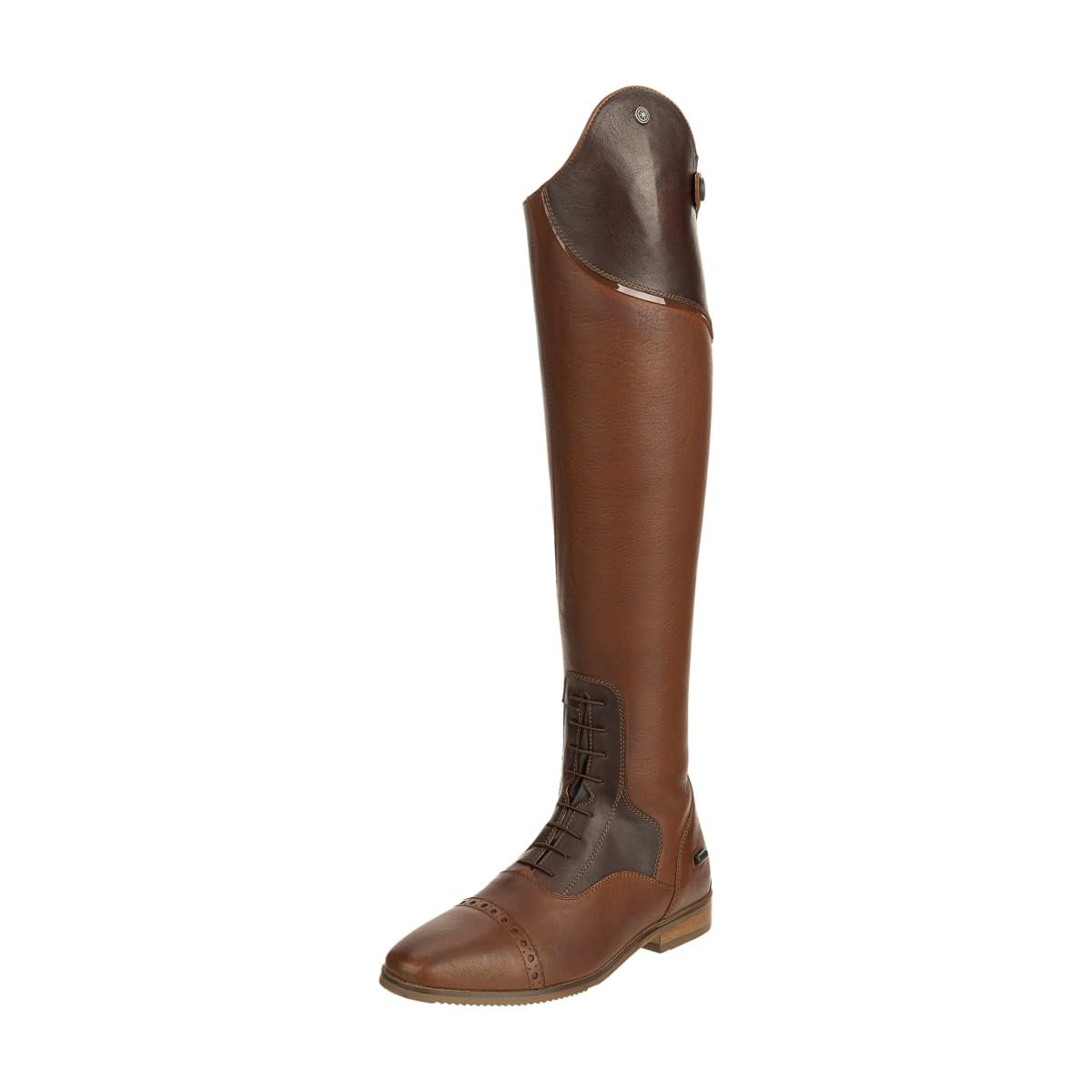 SUEDWIND FOOTWEAR Leder Reitstiefel für Damen Florentina Tall – Lederstiefel zum Reiten – Stiefel mit Schnürung, Lederfutter, YKK Zipper & Ortholite-Einlegsohle – braun – Gr. 38-41