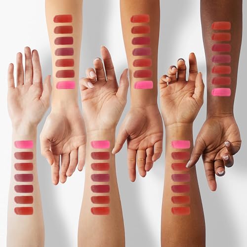 7 Colors Lip Tint Stain Set, Watery Lip Stain Mini Liquid Matte Lipstick, Multi-use Lip Cheek Tint, Moisturizing Plump Lip Gloss, Lightweight Non-Sticky, Long Lasting, Vivid Lip Makeup (7 Colors) - Thumbnail 7