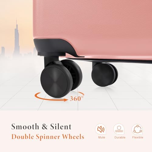 Sweetcrispy 20 Inch Carry On Luggage, Suitcase with Spinner Wheels — view 7