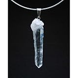 Cristal láser. Colgante Punta de Cuarzo Laser Lemuriano Minerales y Cristales Para Curación, Belleza Energética, Meditacion, Medicina Alternativa, Amuletos Espirituales