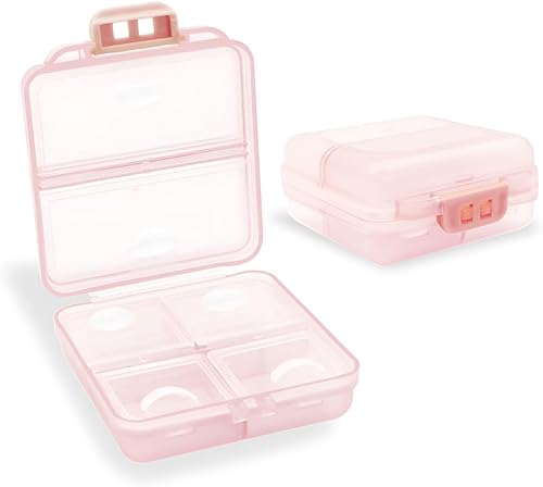 Miniatura 1 de Organizador diario de píldoras, 6 compartimentos, pastillero portátil, pequeño pastillero para bolsa de bolsillo para guardar medicinas, vitaminas,