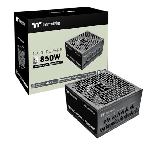 Toughpower PT 850W | ATX 3.1 | PCIe 5.1 | 80Plus Platino | Alimentatore modulare | Nero - Alimentatore - Immagine 1