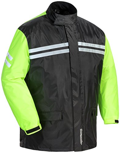 Tourmaster Shield Two-Piece Rainsuit (XX-Large, Black/Hi-Viz)