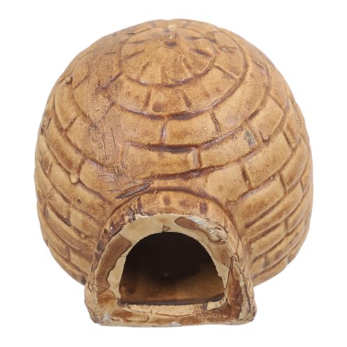 BESPORTBLE Aquarium Shrimp Hideout Igloo Betta Fish Shelter Reptile Hides Fish Tank Cave Turtle Tank Accessories
