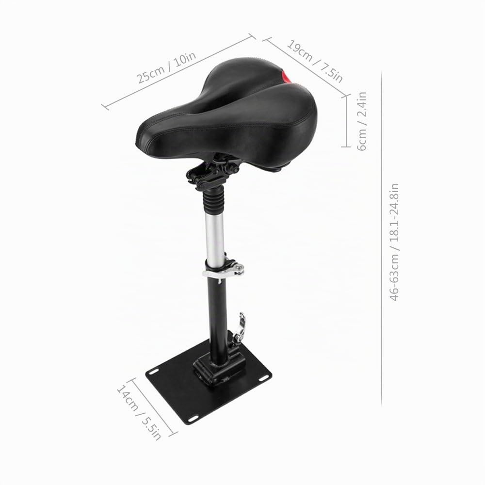 Lixada Selle Compatible avec Xiaomi Mijia M365 Scooter Électrique, Pliable Hauteur Réglable Absorbant la Chaise Pliante de Siège