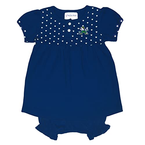 Image of Two Feet Ahead Baby Girl Hearts Dress with Bloomers Shorts for Newborn Baby