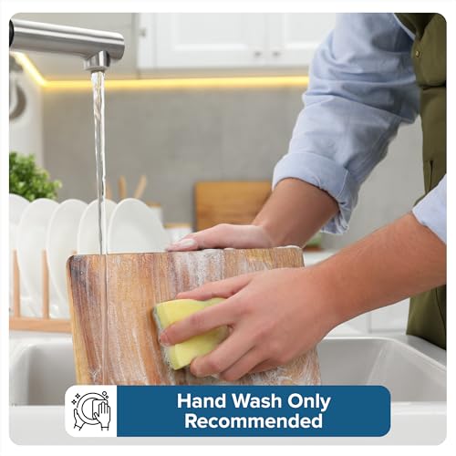 Viking Steak Knife Set, 6-Piece German Stainless Steel Knives with Pakkawood Handles and Wooden Box, Hand Wash Only, Red