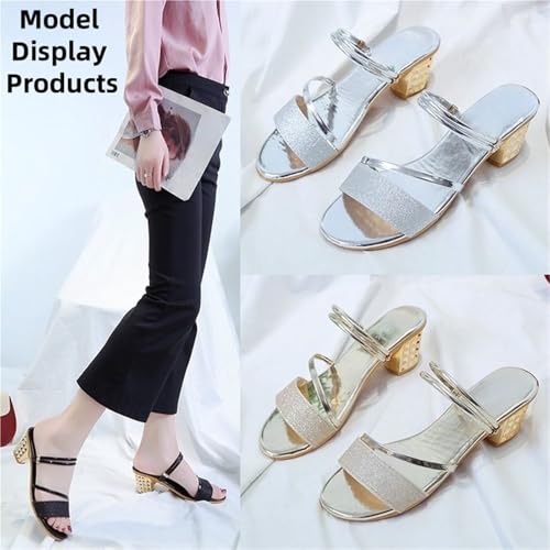 Women's High Heel Sandals Ankle Strap Open Toe Block Heel Sandals For Wedding Party Prom Evening Wear Or Any Occasion2